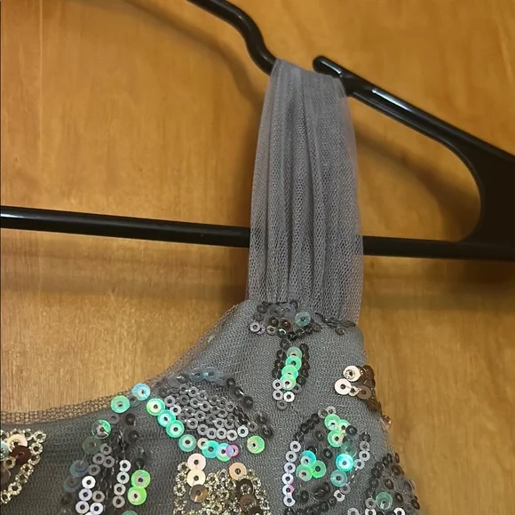 Sparkling Sequin Tulle Dress Gown Party Dress Girls Kids 10 - Picture 4 of 9